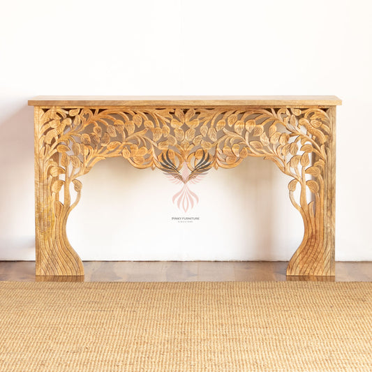 Console Table Carved Design