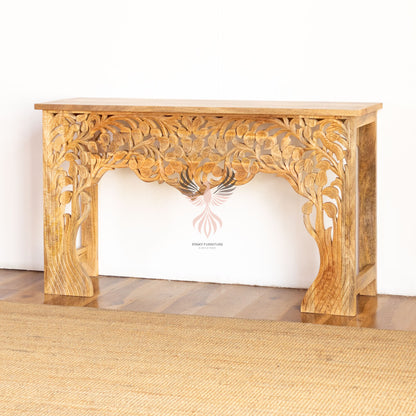Console Table Carved Design