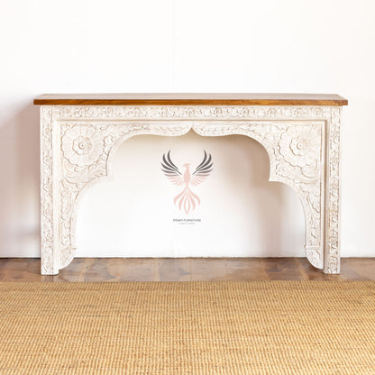 Console Table Carved Design