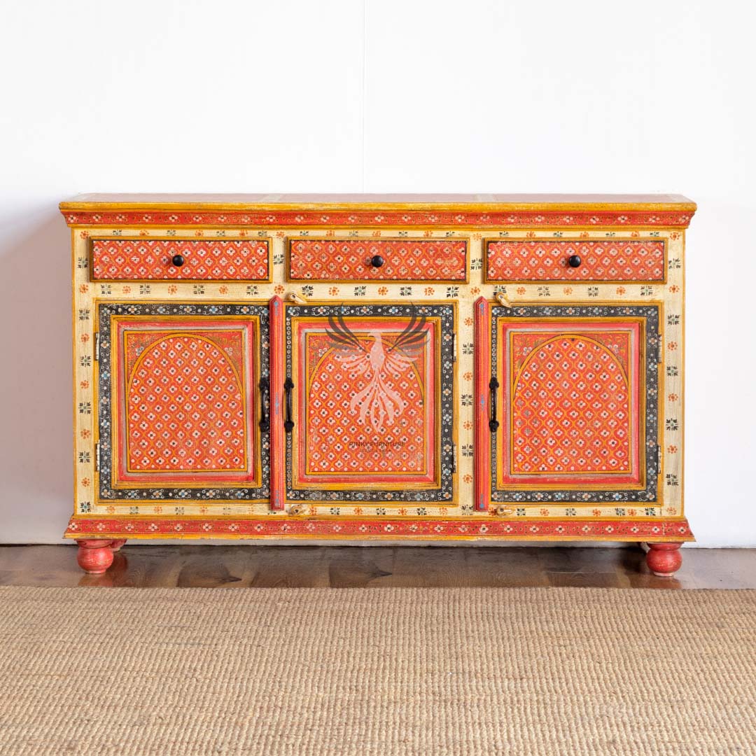 Sideboard Painted Three Draw Three Door Design