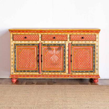 Sideboard Painted Three Draw Three Door Design