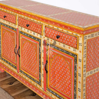 Sideboard Painted Three Draw Three Door Design