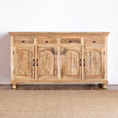 Sideboard Carved Door 4 Draw 4 Door