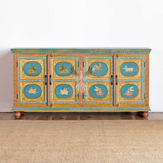 Sideboard Painted Four Draw Four Door Design