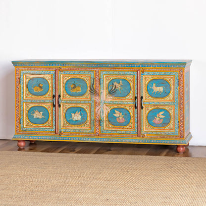 Sideboard Painted Four Draw Four Door Design