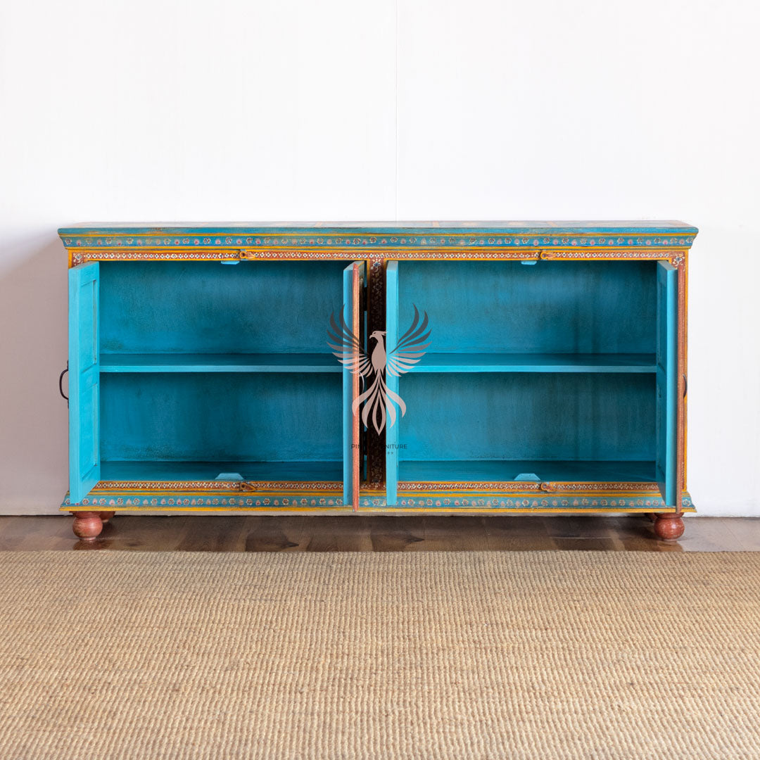 Sideboard Painted Four Draw Four Door Design