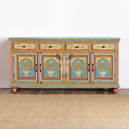 Sideboard Painted Four Draw Four Door Design