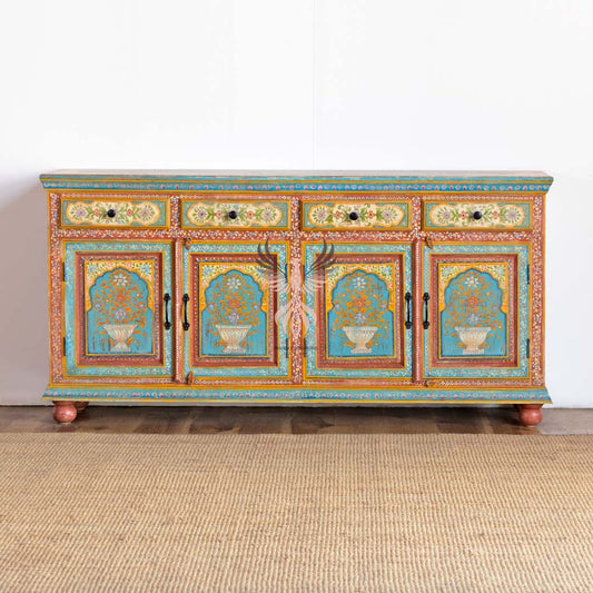 Sideboard Painted Four Draw Four Door Design