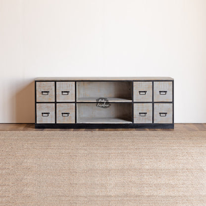 TV Cabinet ACJN210111A – Industrial Edge with Functional Design