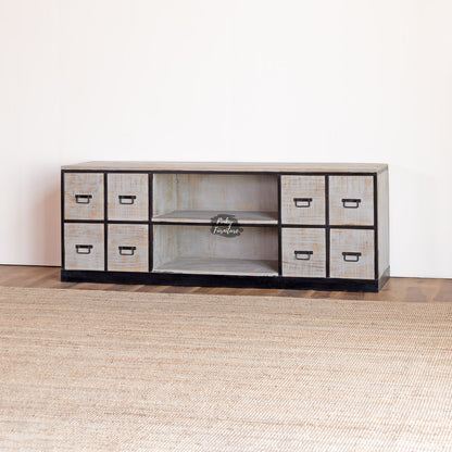 TV Cabinet ACJN210111A – Industrial Edge with Functional Design