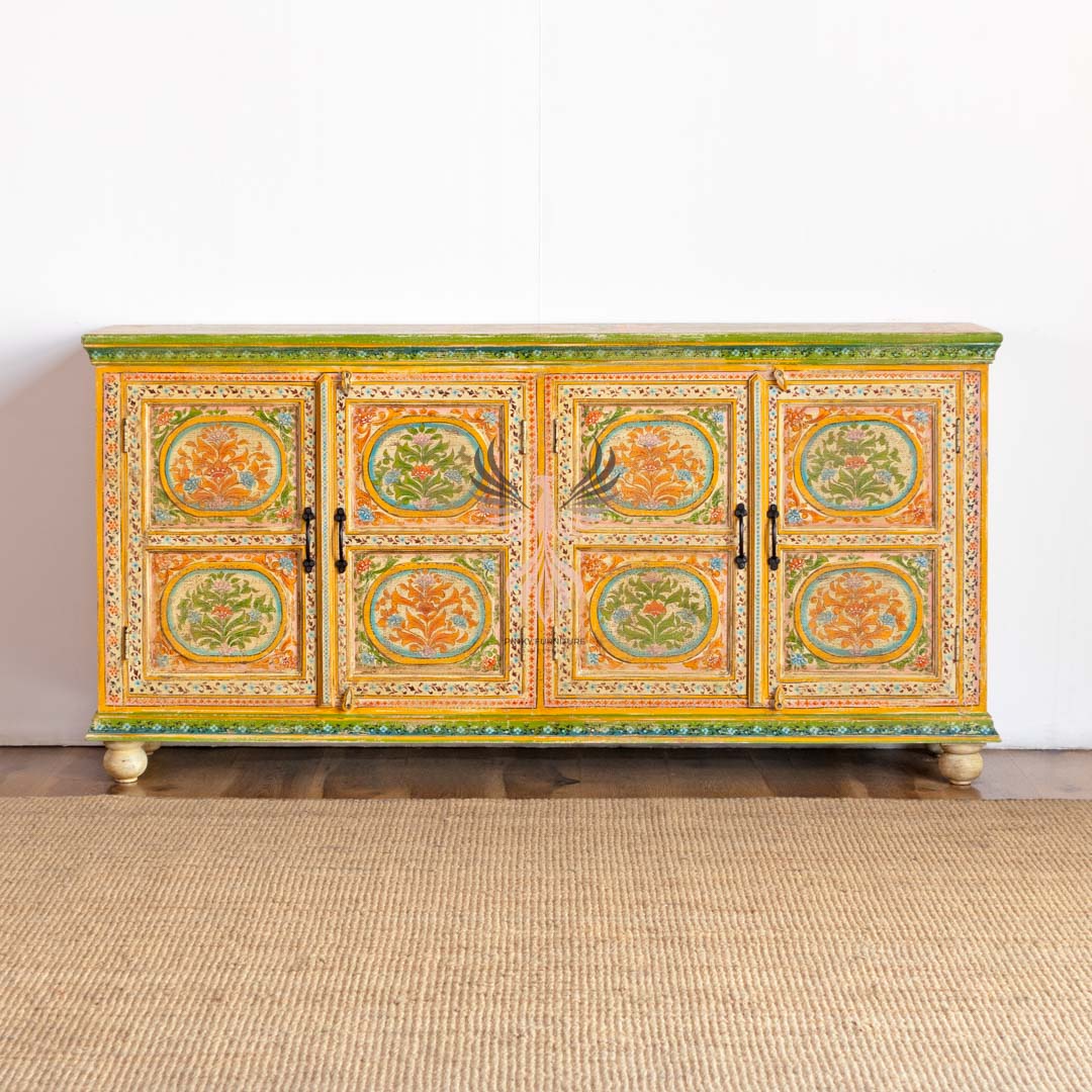 Sideboard Painted Four Draw Four Door Design