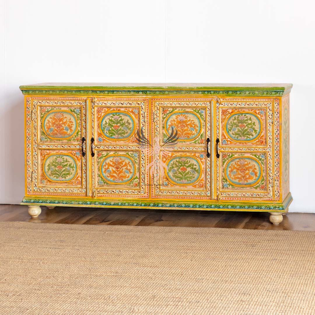 Sideboard Painted Four Draw Four Door Design