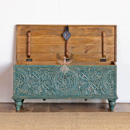Storage Chest with Carving