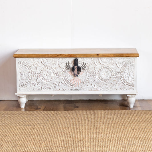 Storage Chest with Carving