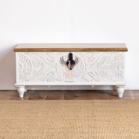 Storage Chest with Carving