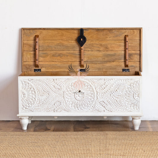 Storage Chest with Carving