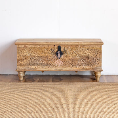 Storage Chest with Carving