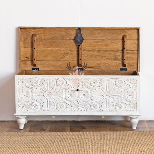 Storage Chest with Carving