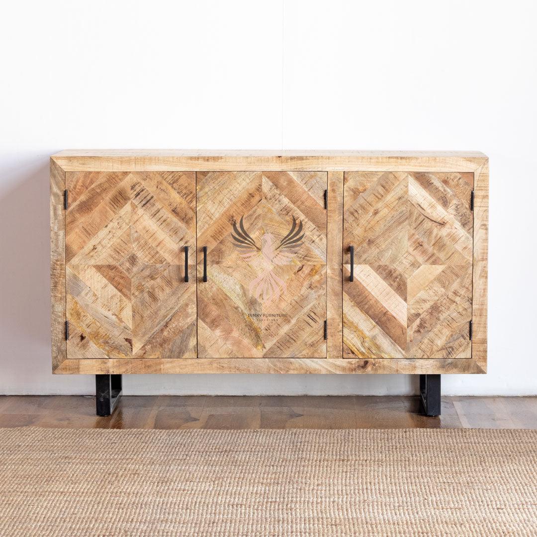 Sideboard Herringbone Door Design