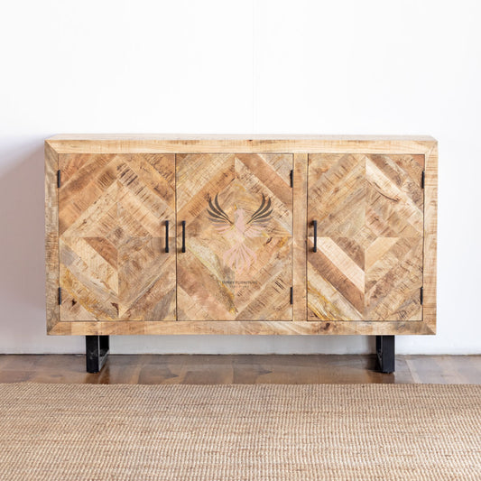 Sideboard Herringbone Door Design