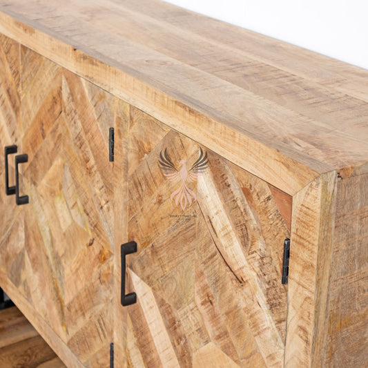 Sideboard Herringbone Door Design