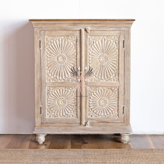 Cabinet with Carved Door