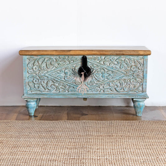 Storage Chest with Carving