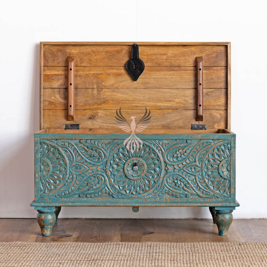 Storage Chest with Carving