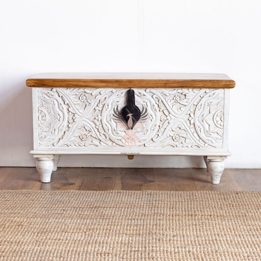 Storage Chest with Carving