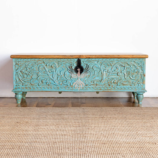 Storage Chest with Carving