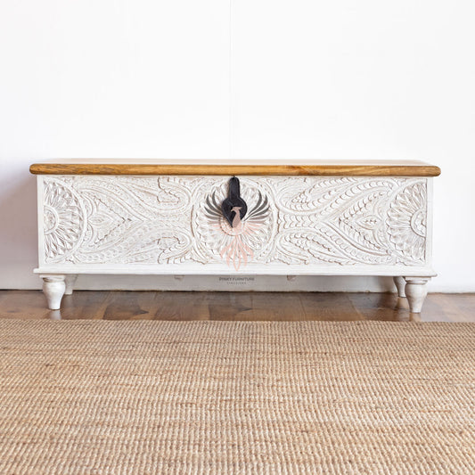 Storage Chest with Carving