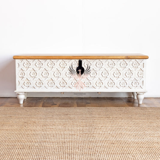 Storage Chest with Carving