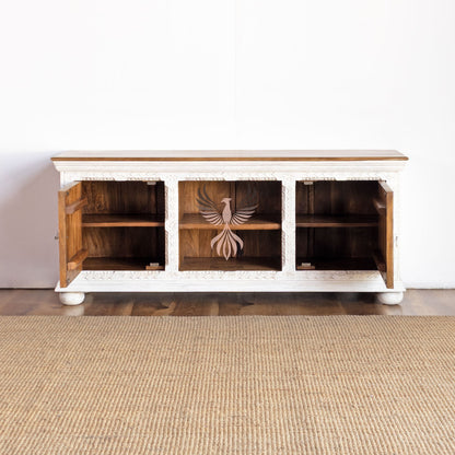 TV Cabinet – Bold Vintage Design with Ornate Hand-Carved Detailing