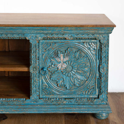 TV Cabinet – Bold Vintage Design with Ornate Hand-Carved Detailing