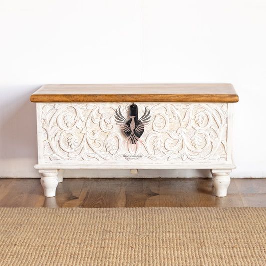 Storage Chest with Carving