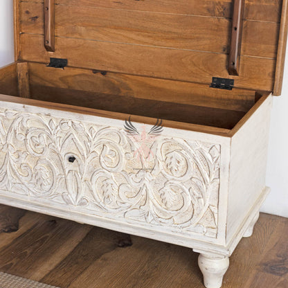 Storage Chest with Carving