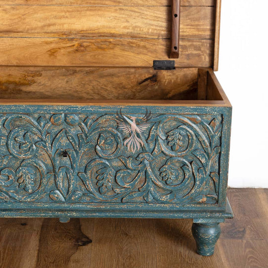 Storage Chest with Carving
