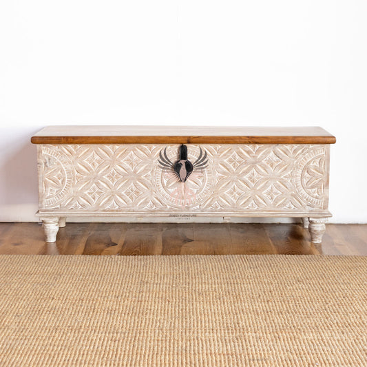 Storage Chest with Carving