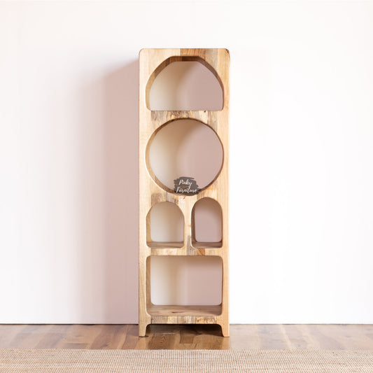 Bookcase Modern Organic Design Narrow - AB25FB-1-2