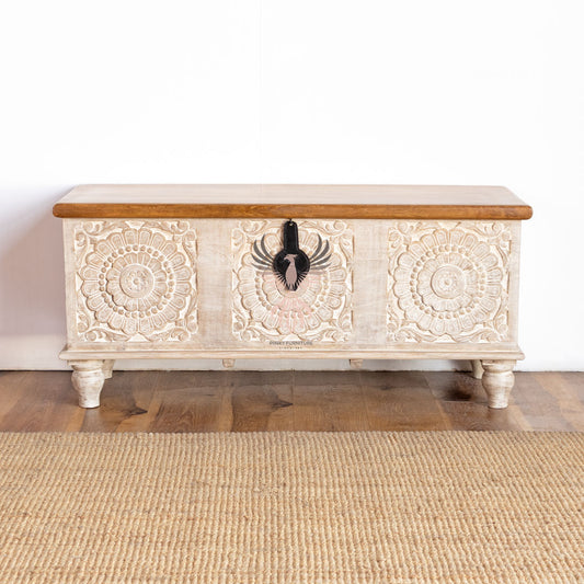 Storage Chest with Carving