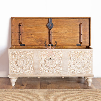 Storage Chest with Carving