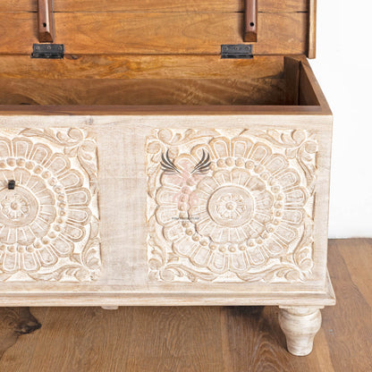 Storage Chest with Carving