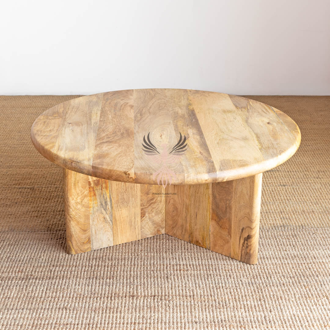 Coffee Table Round Modern Organic Design
