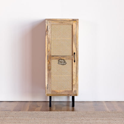 Cupboard Single Door Rattan Design - AB25JY-1-3