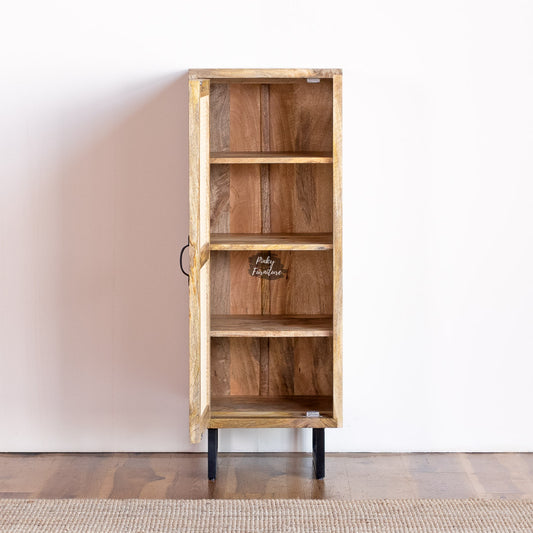 Cupboard Single Door Rattan Design - AB25JY-1-3