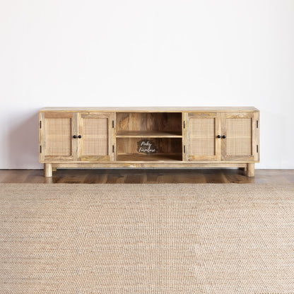 TV Cabinet Rattan Design