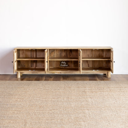 TV Cabinet Rattan Design