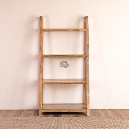 Wooden Bookshelf Ladder Design