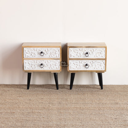 Bedside Tables CNC Design Set of 2
