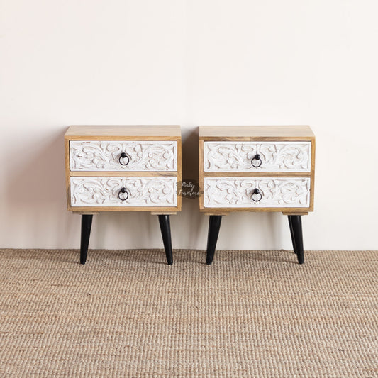Bedside Tables CNC Design Set of 2